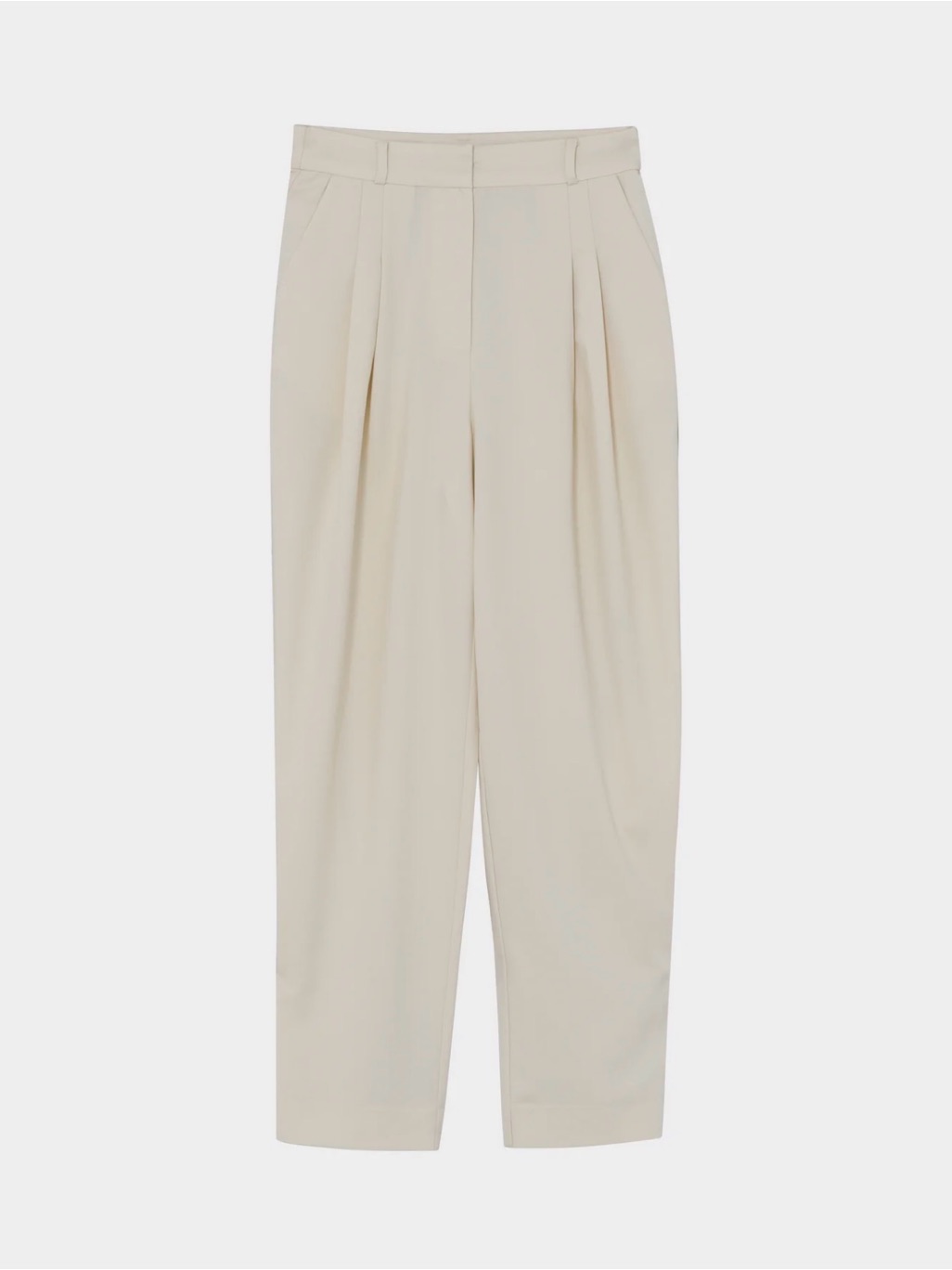 Day Birger Et Mikkelsen High-Rise Cream Pleated Smart Casual Trousers Nwt